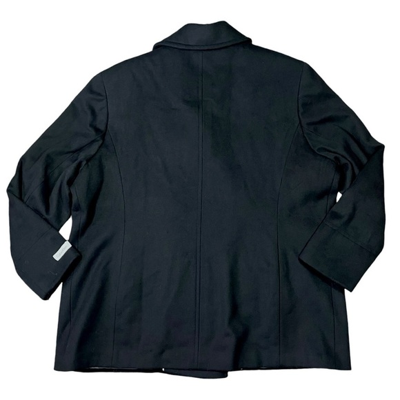 NWT Calvin Klein Wool Cashmere Black Peacoat sz 2X - Picture 8 of 15